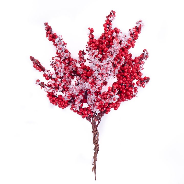 3D διακοσμητικά κλαδιά από μικρά κόκκινα μούρα