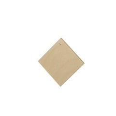 Ξύλινα προϊόντα για κατασκευή κοσμημάτων - τετράγωνο 3 cm