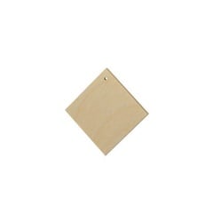 Ξύλινα προϊόντα για την κατασκευή κοσμημάτων - τετράγωνο 2 cm