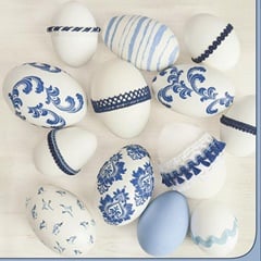 Χαρτοπετσετα για ντεκουπάζ- Blue Style Easter Eggs - 1τεμ