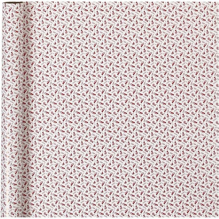 Χαρτί περιτυλίγματος | red white trumpe 70 cm x 4 m