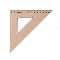 Επαγγελματικος τριγωνικος χαρακας LENIAR 45° - 21 εκ 