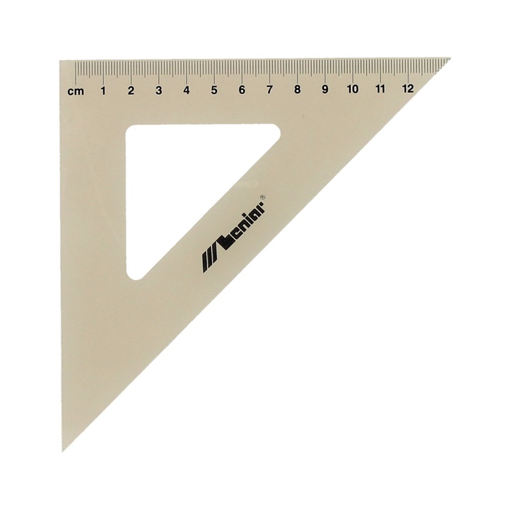 Επαγγελματικος τριγωνικος χαρακας LENIAR 45° - 21 cm 