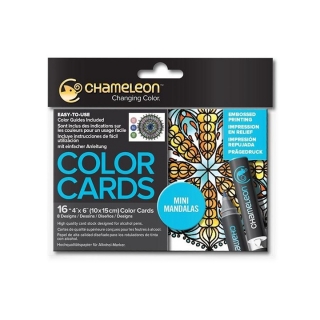 Καρτουλές για χρωματισμό Chameleon  - Mini Mandalas 16 τεμ