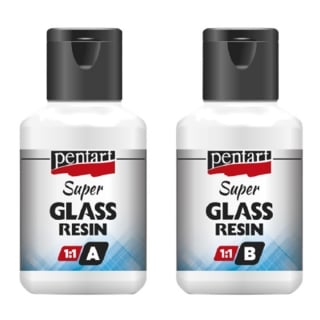 Καθαρή ρητίνη Super Glass Pentart 1: 1 - 2 x 40 ml