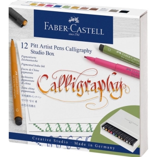 Πένες καλλιγραφίας Faber-Castell Pitt - studio box 12 τεμάχια