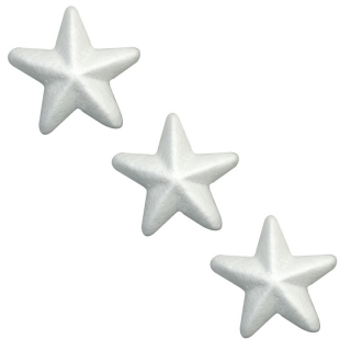 Πολυστερίνη αστέρια 15 cm - σετ 3 τεμαχίων