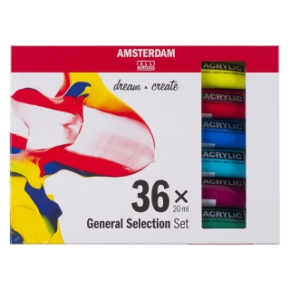 Σετ ακρυλικών χρωμάτων AMSTERDAM dream and create 36 x 20ml