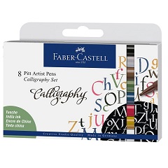 Καλλιγραφικά στυλά  Faber-Castell Pitt / σετ 8 τεμαχίων 