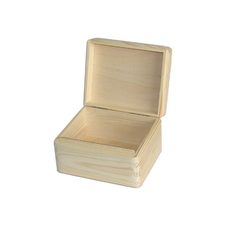 Ξύλινο κουτί με καπάκι 16.2x13.2x9.5 cm