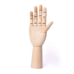 Ξύλινο χέρι μανεκέν - ανδρικό και γυναικείο χέρι