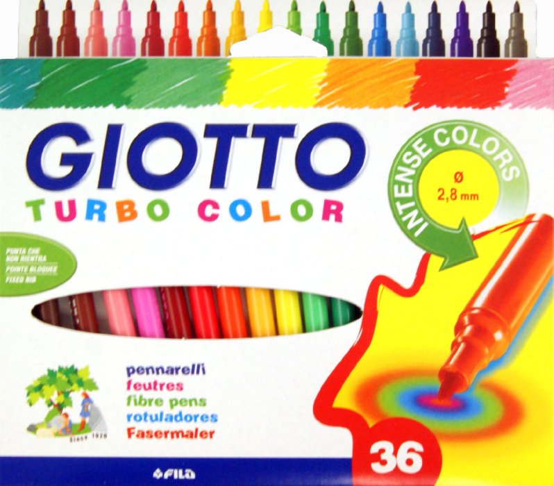 Μαρκαδοροι GIOTTO TURBO COLOR - 36 χρώματα