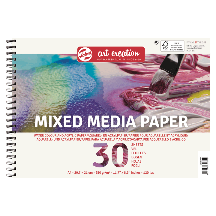 Μπλοκ χαρτί για mixmedia - 30 φυλλών