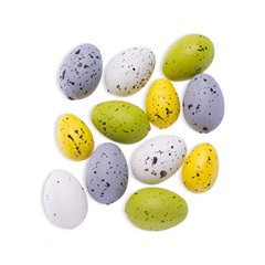 Πλαστικά αυγά ορτυκιών  3.5 x 2.5 cm - 24 τεμ