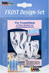 Σετ χρώματα για γυαλι Hobby Line - Frost Design