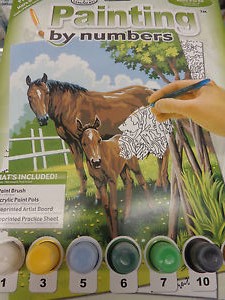 Σετ ζωγραφικης με αριθμους - Άλογο και πουλαρι