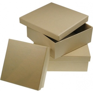 Τετραγωνικο κουτι απο χαρτονι - διαλεξτε διαστασιες